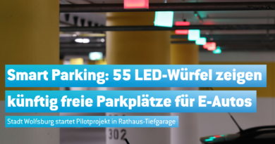 smart parking 55 led würfel zeigen künftig freie parkplätze für e-autos